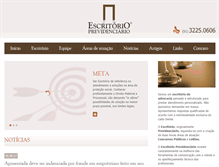 Tablet Screenshot of escritorioprevidenciario.adv.br